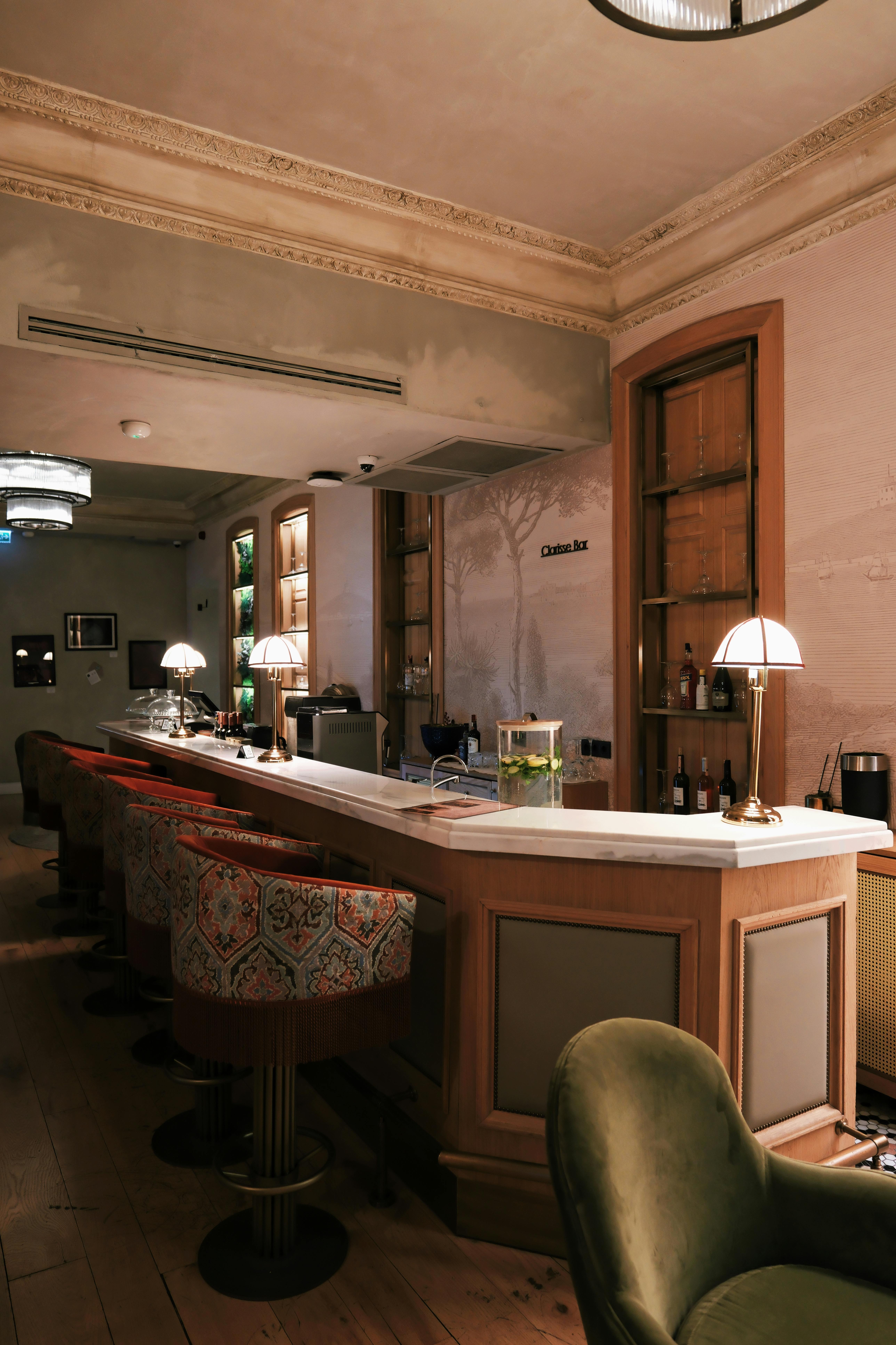 Elegant lounge bar interior
